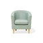 Kanisha Upholstered Barrel Chair with Footstool-36245443
