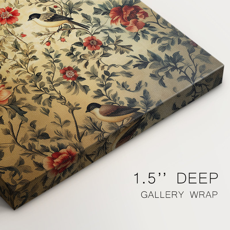 WM MORRIS Series CCXIX  -Premium Gallery Wrapped Canvas -Ready to Hang, 18" H x 12" W