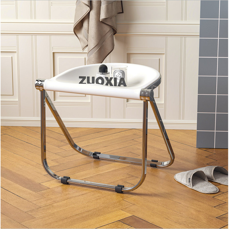 Chaise pliante usagée Home Transparent Ins Retro Office Leisure