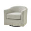 Fauteuil demi-tonneau pivotant rembourré Miluse-106883218