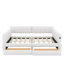 Grand lit plateforme tapissier avec port USB et tiroirs-550364435