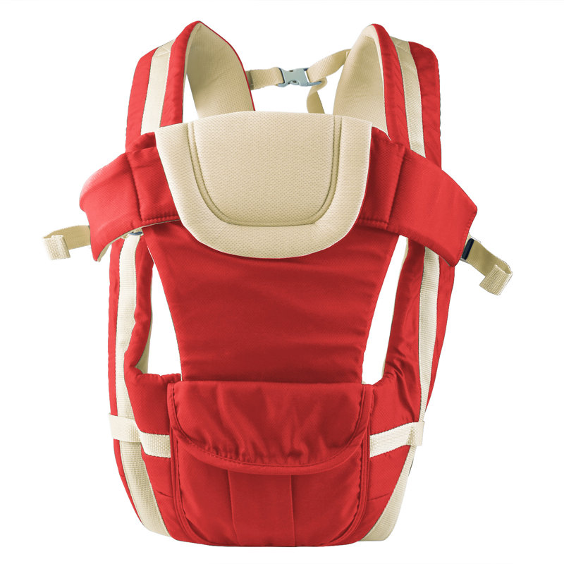 Porte-bébé respirant et ajustable, Rouge