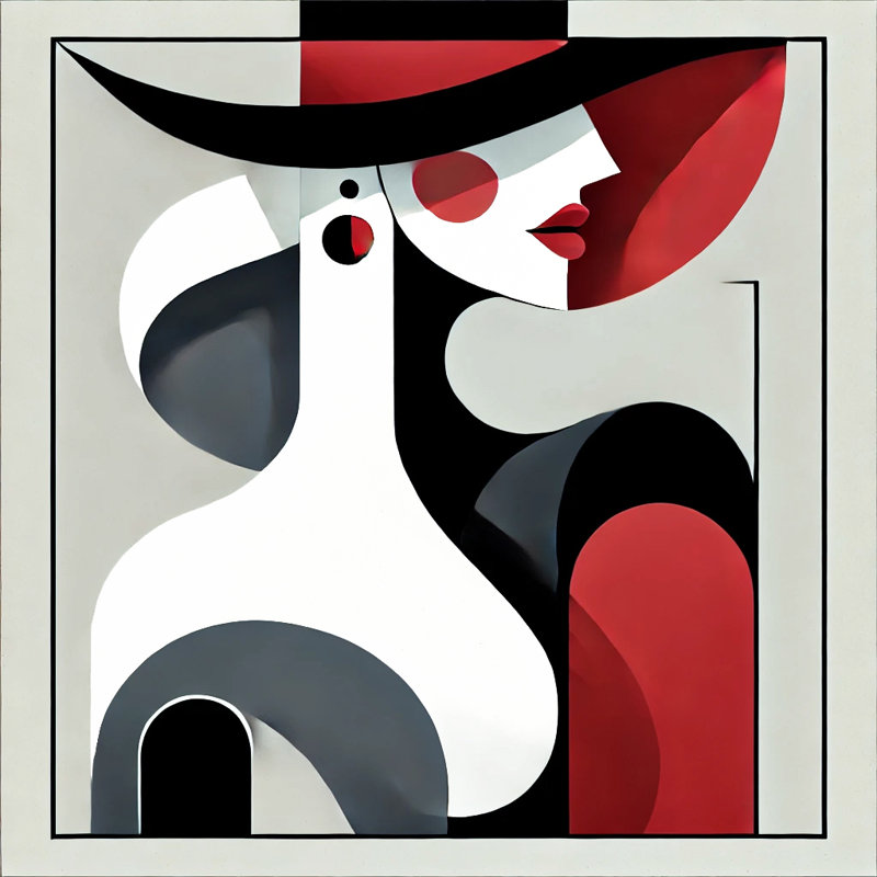 «Modern Sophistication Abstract», reproduction d'art sur toile tendue, H 30 po x l 30 po x P 1,5 po