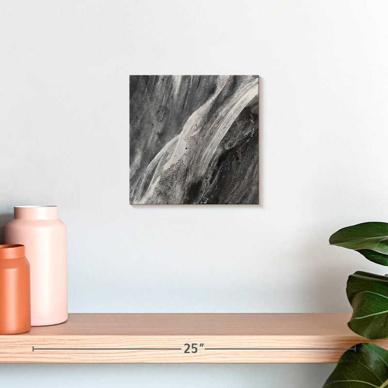 Dark Grey Splash, 10" H x 10" W