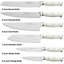 Ensemble de 17 couteaux de qualité supérieure avec bloc de couteaux dans le tiroir, ensembles de couteaux de cuisine à triple rivet blanc, acier inoxydable allemand à haute teneur en carbone, ensemble de couteaux de chef polyvalent pour une utilisatio