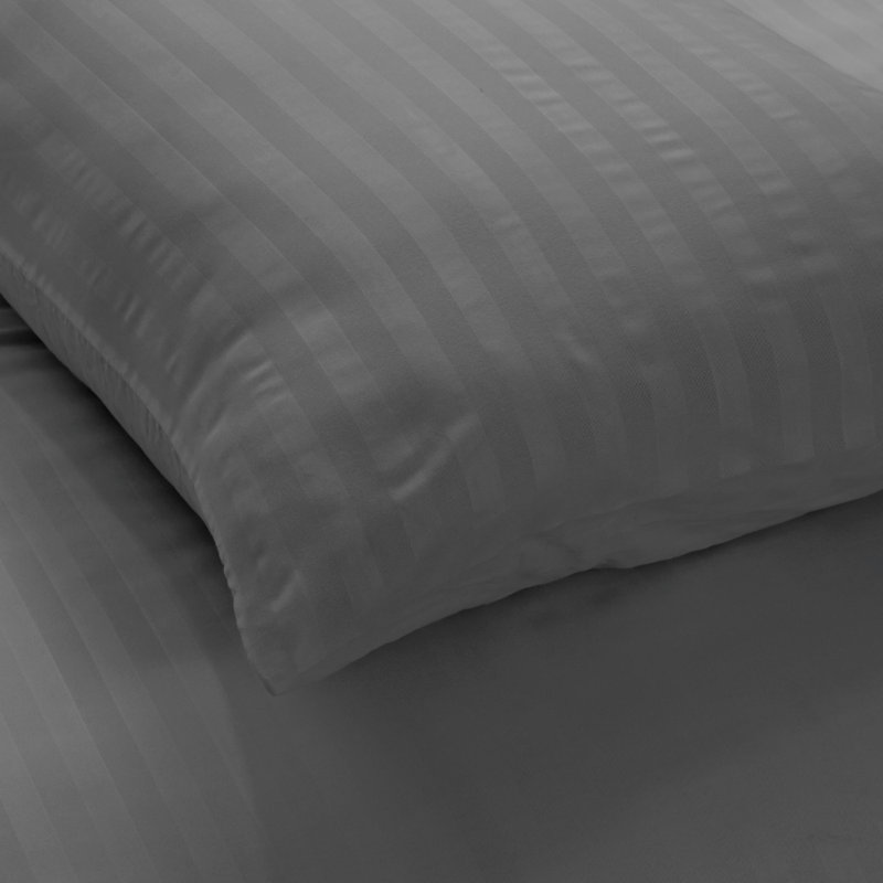 Microfiber No Pattern Duvet Cover Set with Pillowcases Included, Double Duvet Cover + 2 Standard Pillowcases, Charcoal