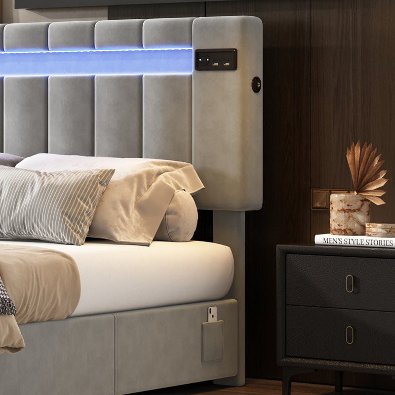 Upholstered Ottoman Storage Bed
