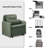 87'L 3-In-1 Convertible Chair Linen Sleeper with  Adjustable Backrest and Storage Bag Set Of 2-2002382891