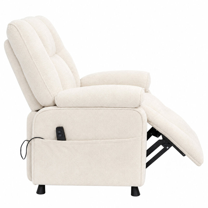 Fauteuil inclinable électrique Basic, Beige Chenille