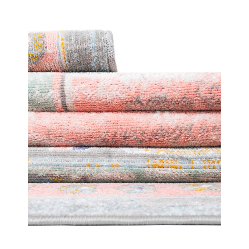 Tapis oriental rose poudré Pointe, Rectangle 12' x 16'1"