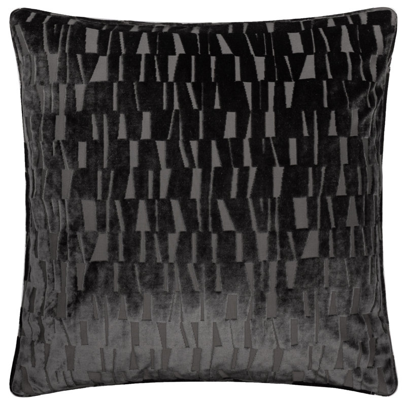 Manhattan Cushion, Black, Polyester
