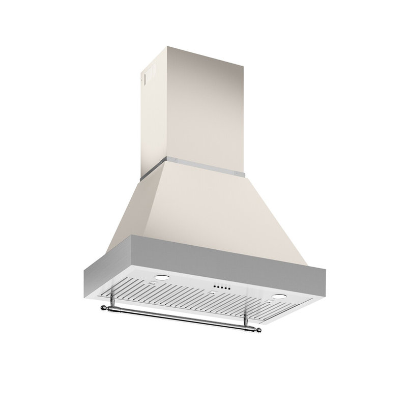Bertazzoni 48" Canopy Hood (Canopy Only), 54" H x 48" W x 19.68" D, Ivory