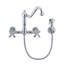 Whitehaus Wall Mount Faucet with Long Traditional Swivel Spout and Solid Brass Side Spray-1136461469-1164385469