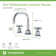 Dia Widespread Two-Handle Bathroom Faucet with Push Pop Drain