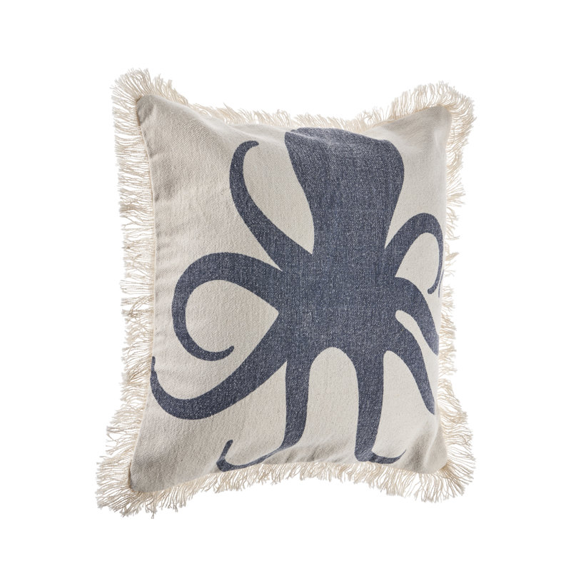 Striped Fringed Cotton Throw Pillow Cover, Pillow Cover Only - No Insert