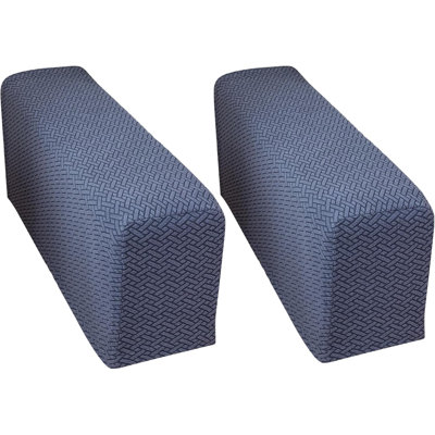 Couch Arm Covers Sofa Arm Cover armrest Covers for Sofa Couch Armrest Cover Chair Arm Cover Set of 2 (Texture-Gray Blue, Medium (Set of 2))
