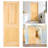 80'' Solid Core Interior Slab Door, Unfinished Pine Slab Door, Solid Wood Door Aadirath-97647402