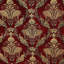 Throw Bed Runner– Embroidered Damask Jacquard Burgundy (Red, 130 X 170Cm)