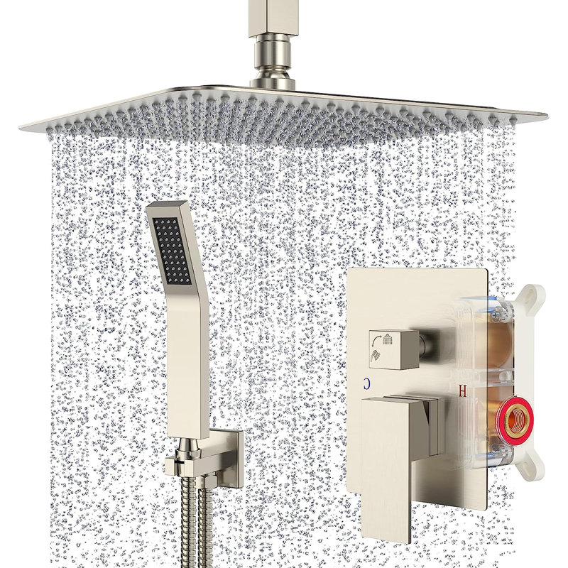 Système de douche complet avec valve brute