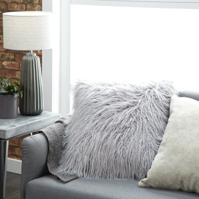 Itzayana Square Faux Fur Pillow Cover & Insert