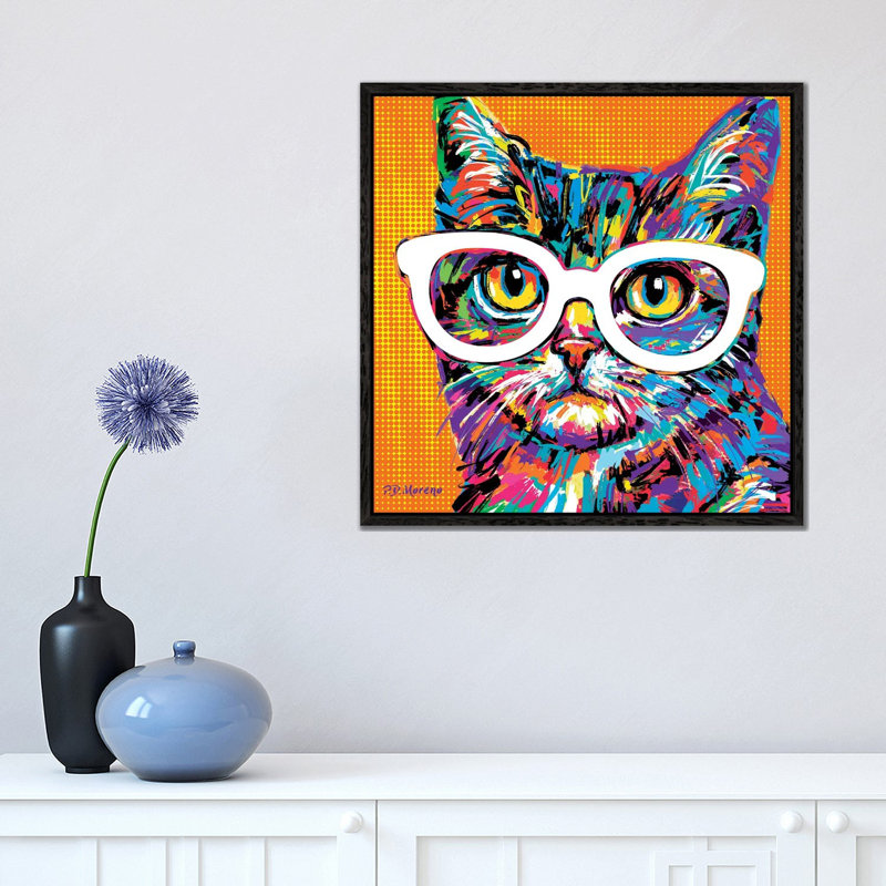 Pumpkin by P.D. Moreno - Print on Canvas, Black Framed, 45.72 cm H x 45.72 cm W