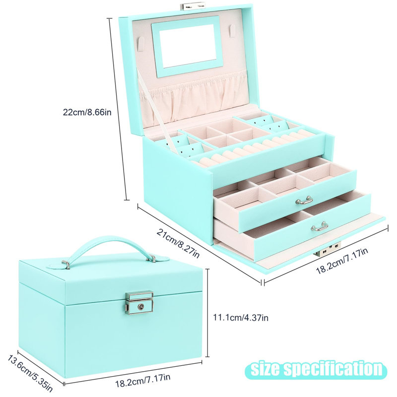 Ayaansh Jewellery Box +, Green