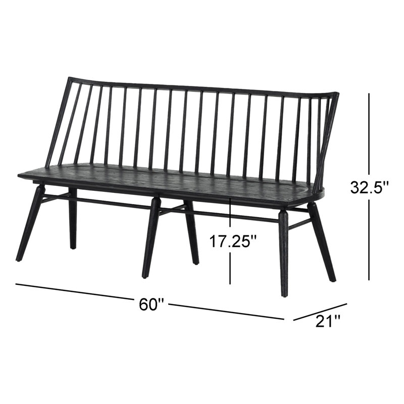 Lewis Solid Wood Bench