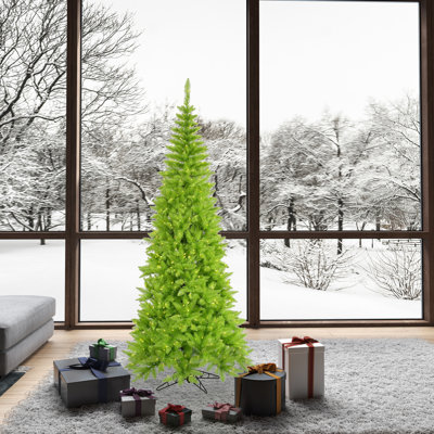 Lime Fir Lighted Fir Christmas Tree
