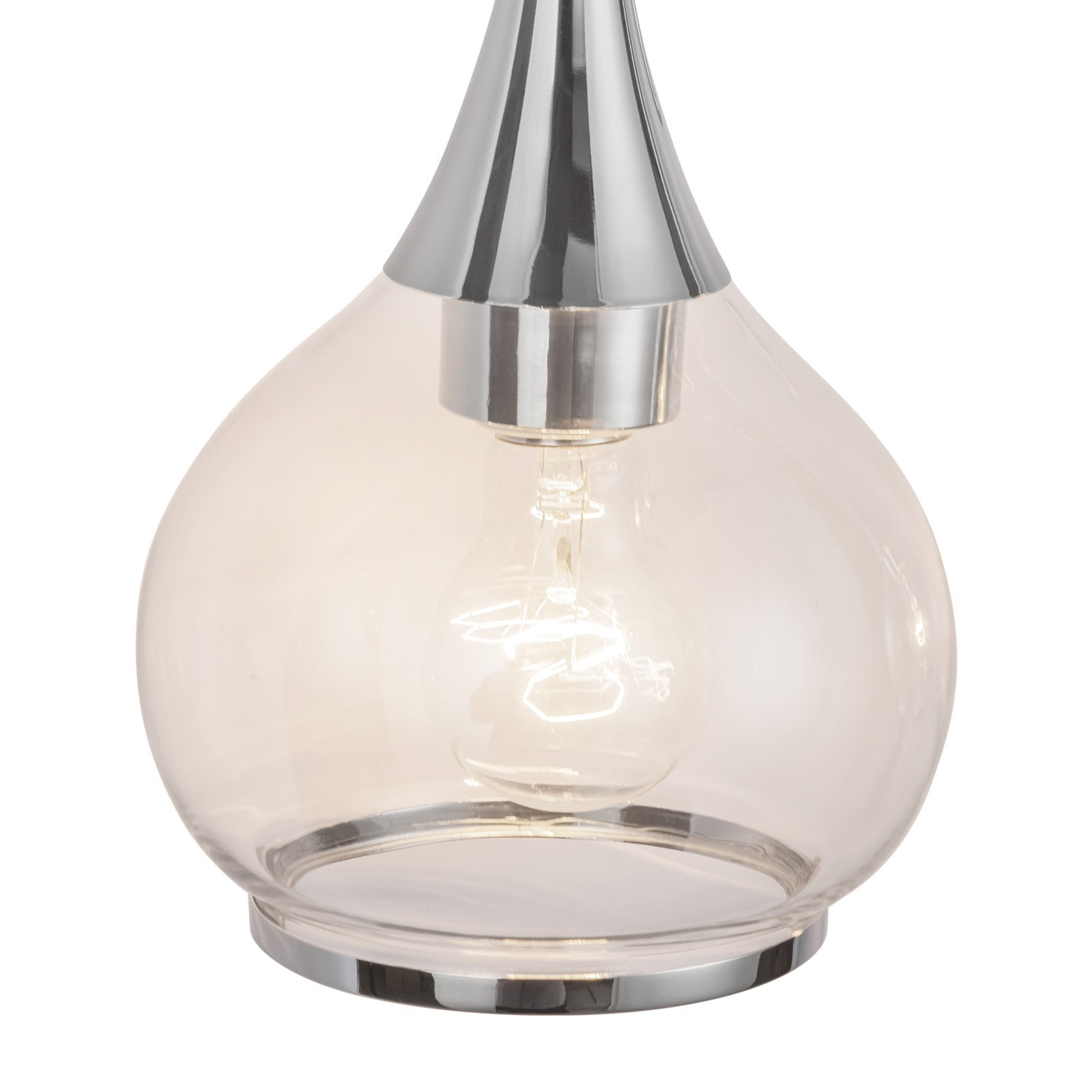 Marsi Vanity Light, Chrome, 2, Clear Glass