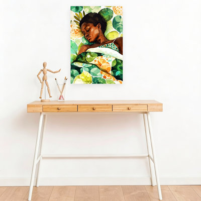Reproduction d'art mural Peaceful Green Slumber