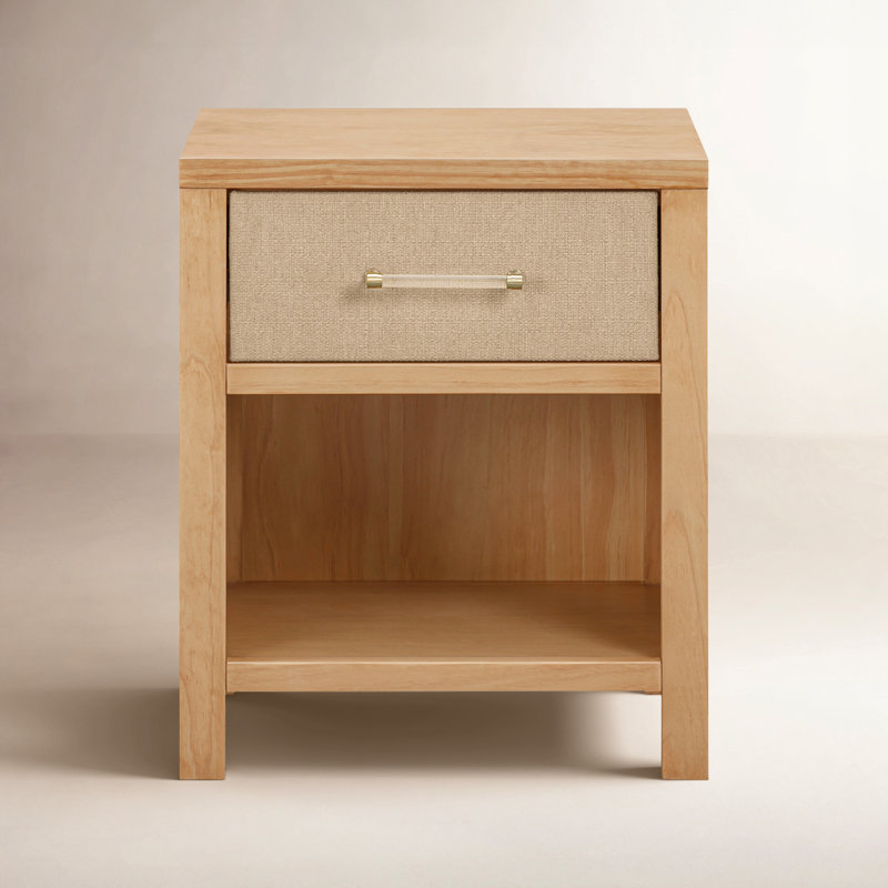 Eloise Assembled Nightstand, Honey