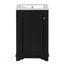 Ensemble de meuble-lavabo sur pied 20 po avec lavabo en céramique, meuble-lavabo simple autoportant avec porte à fermeture douce, tablette réglable, style moderne, noir.