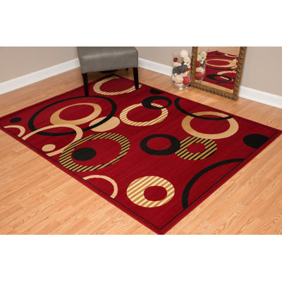 Tapis rouge / noir Gober
