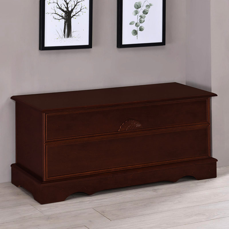 Commode de chambre à coucher traditionnelle en brun chaud - Espace de rangement spacieux, serrure sécurisée pour ranger vos articles en toute sécurité