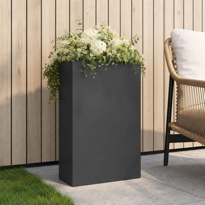 Planter, 75cm H x 50cm W x 20cm D, Anthracite, 1