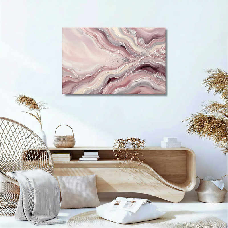 Ensemble de 1 tableau sur toile Marble Wave, H 32 po x l 48 po, Toile tendue