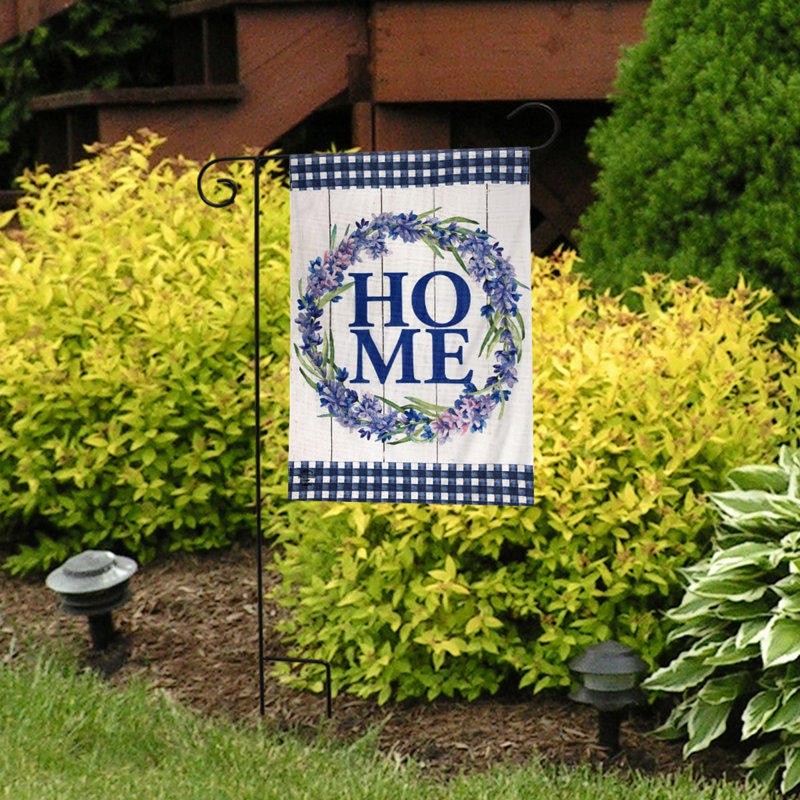 Drapeau de jardin lavande Home Burlap Spring