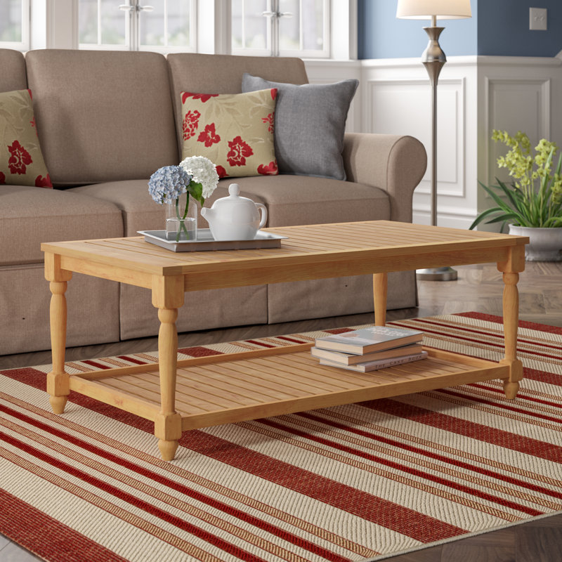 Table basse avec rangement Fuller, Naturel