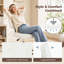 Chaise de bureau sans accoudoirs, petite chaise de bureau réglable en cuir de polyuréthane, chaise de travail ergonomique avec roulettes pivotantes à 360 °-2025993978