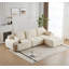 Canapé moderne en mousse à mémoire de forme compressée, grands canapés modulaires pour le salon, canapé modulaire Cloud pour animaux de compagnie, tissu en velours côtelé, causeuse très profonde, sans assemblage requis, beige-698245652