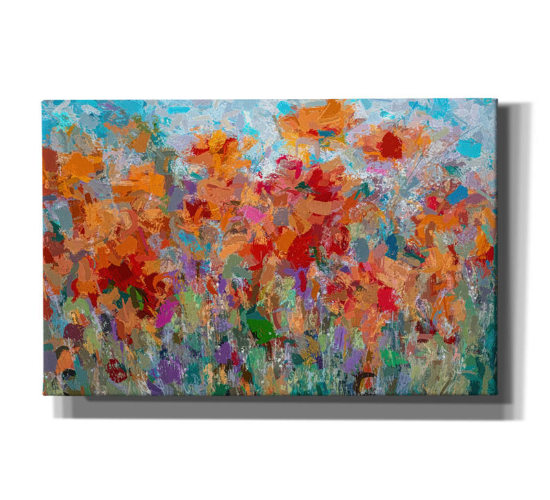 «The Visionary Poetry Abstract II» par Lena Owens, art mural sur toile, H 26 po x l 40 po x P 1,5 po