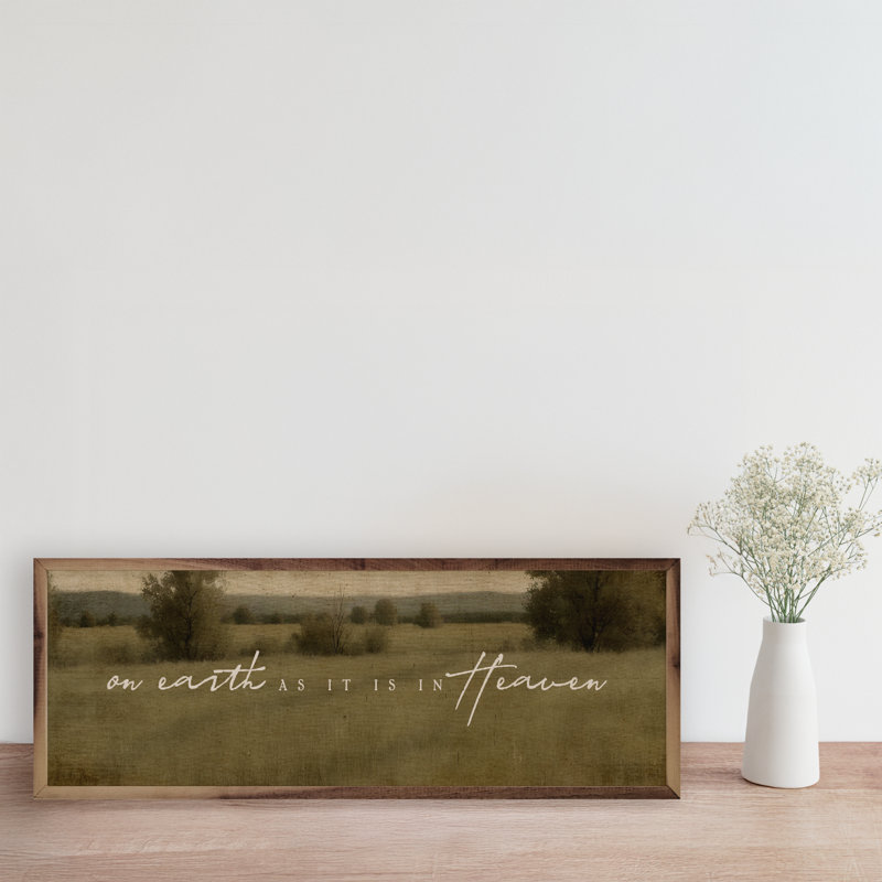 Rectangle Print on Wood, 4" H x 12" W