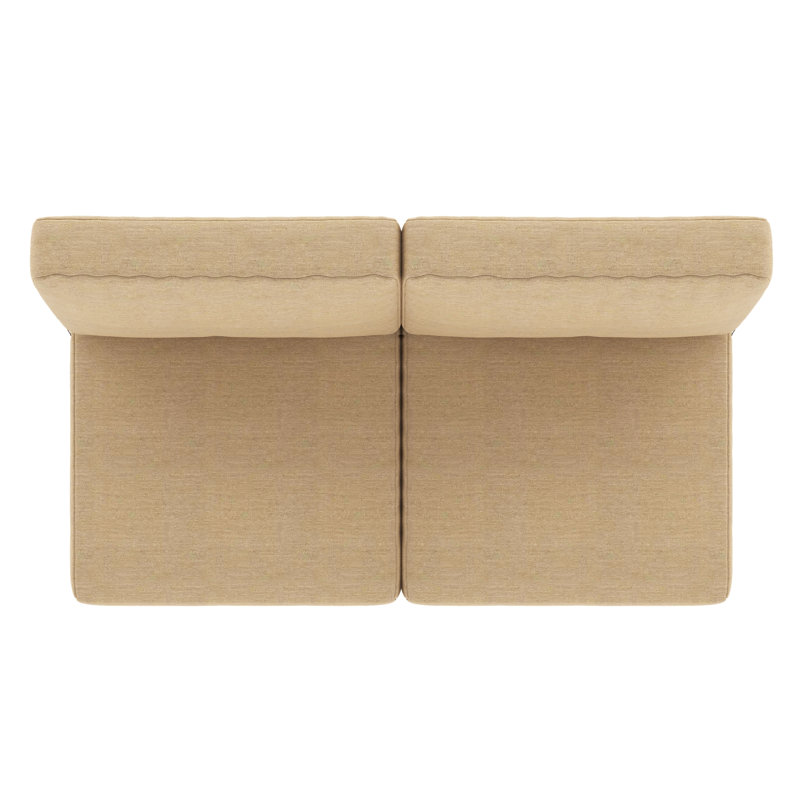 Sunbrella® Outdoor Loveseat Seat / Back Cushion, Sunbrella Play Camel