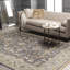 Zeus Wool Oriental Area Rug in Gray-878913808