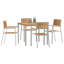 4 - Person Wood Patio Dining Set with-1062663282
