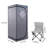 Full Size Portable Grey Steam Sauna Tent–Personal Home Spa, With Steam Generator, Remote Control, Foldable Chair, Timer And PVC Pipe Connector Easy To Install.Fast Heating, With FCC Certification