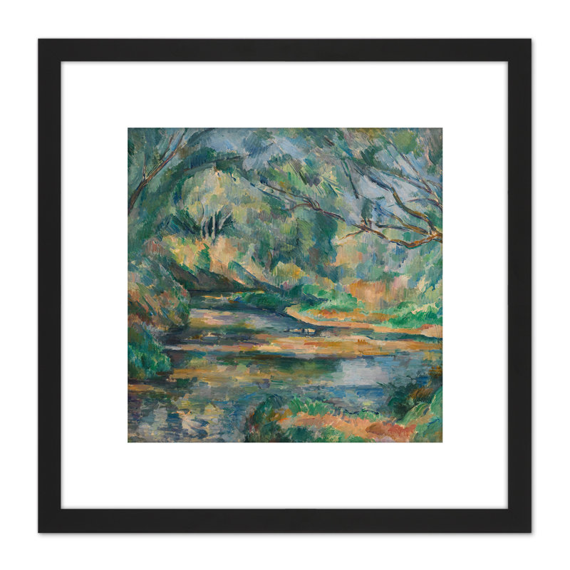 Cezanne The Brook Landscape - Single Picture Frame Painting