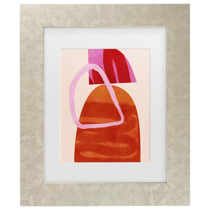 Art encadré «Ana Rut Bre Kopie Matted Lines», 14.5" H x 17.5" W