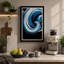 Blue Vortex Modern - Wrapped Canvas-657739486-657739487