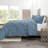 Double Brushed Pleated Duvet Cover Set-1138808776-1138816898